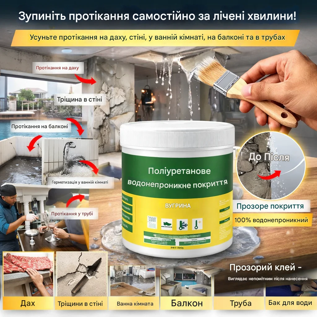 Прозорий водонепроникний герметик