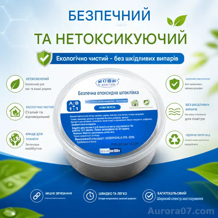 🛠️Водонепроникний та довговічний епоксидний клей для металів