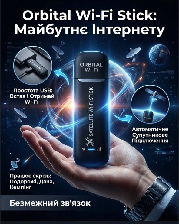 ORBITAL WI-FI STICK: МАЙБУТНЄ ІНТЕРНЕТУ